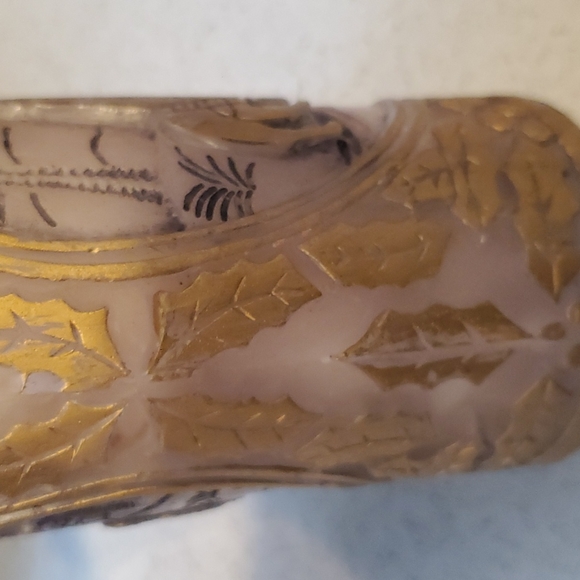 VINTAGE 3 WISE MEN MAGI PILLAR CANDLE DETAILED ENGRAVING & COLOR 6" H X 2.25" D - Picture 7 of 10